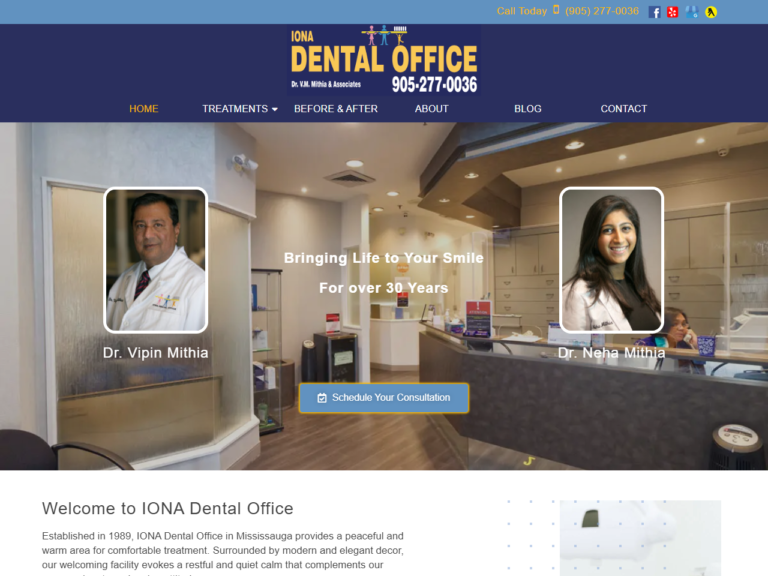 Dentist Web Design Mississauga